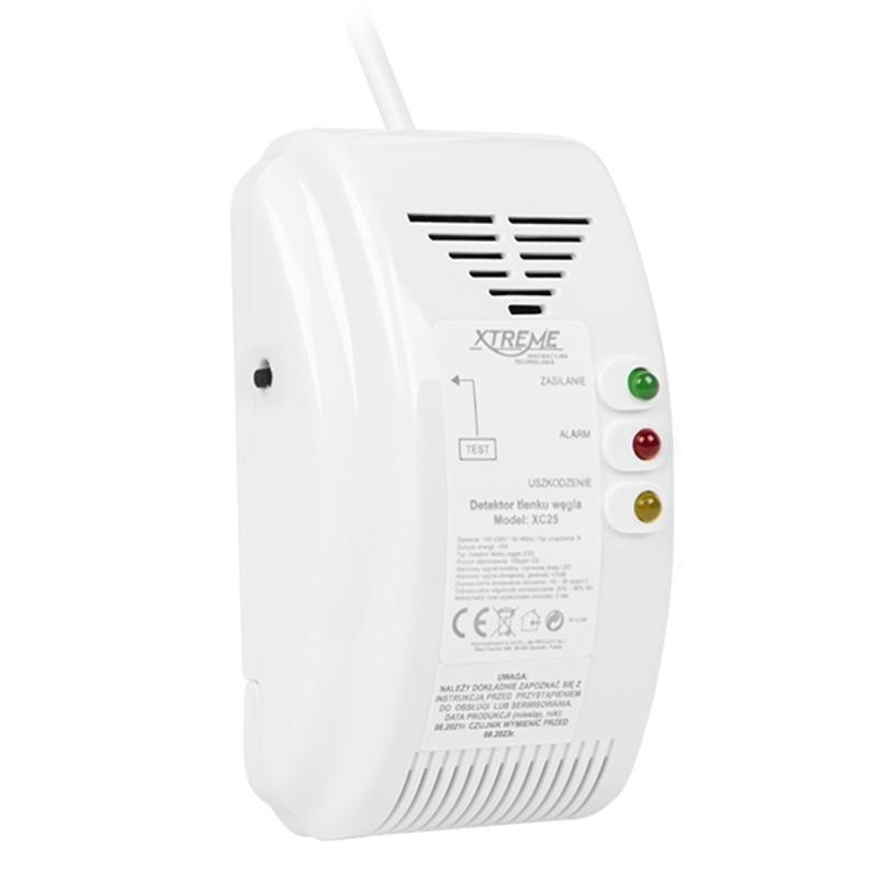 Häkäilmaisin Xtreme | Verkkovirta 230V | Sertifioitu | CO-ilmaisin