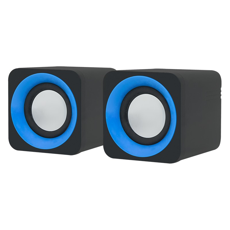 Kompaktit USB-tietokonekaiuttimet 2.0 | 2x3W | Musta