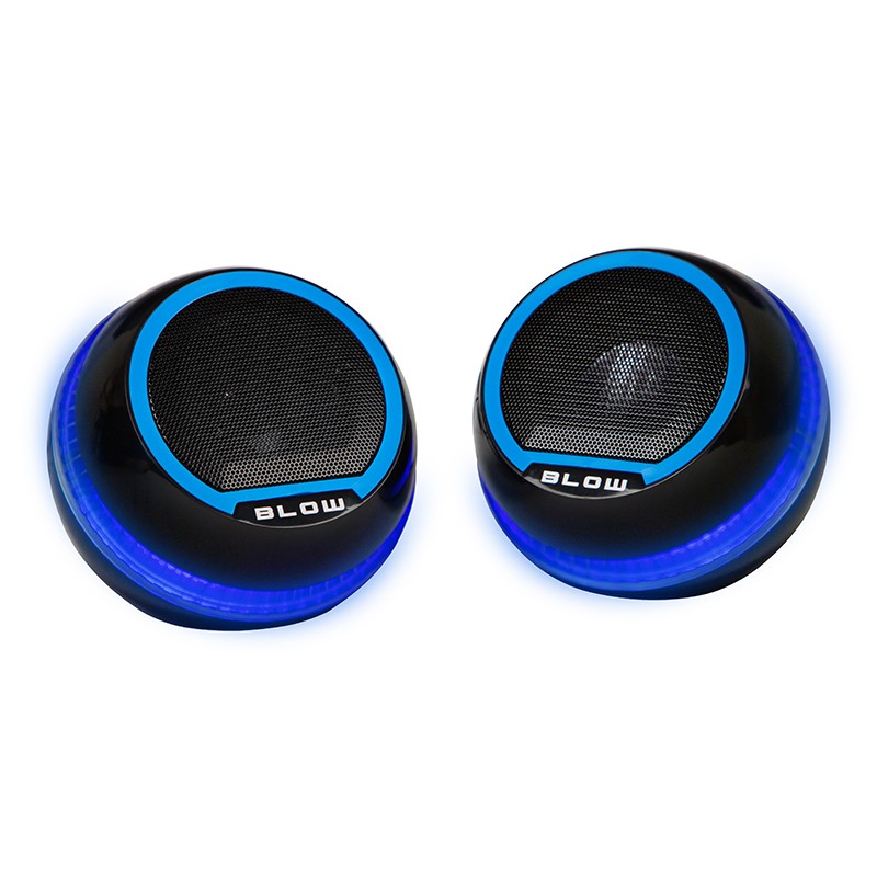 Kompaktit USB-tietokonekaiuttimet 2x3W | Kirkas ääni | Musta