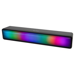 USB Soundbar RGB-valoilla | 2x3W RMS | Jack 3.5mm