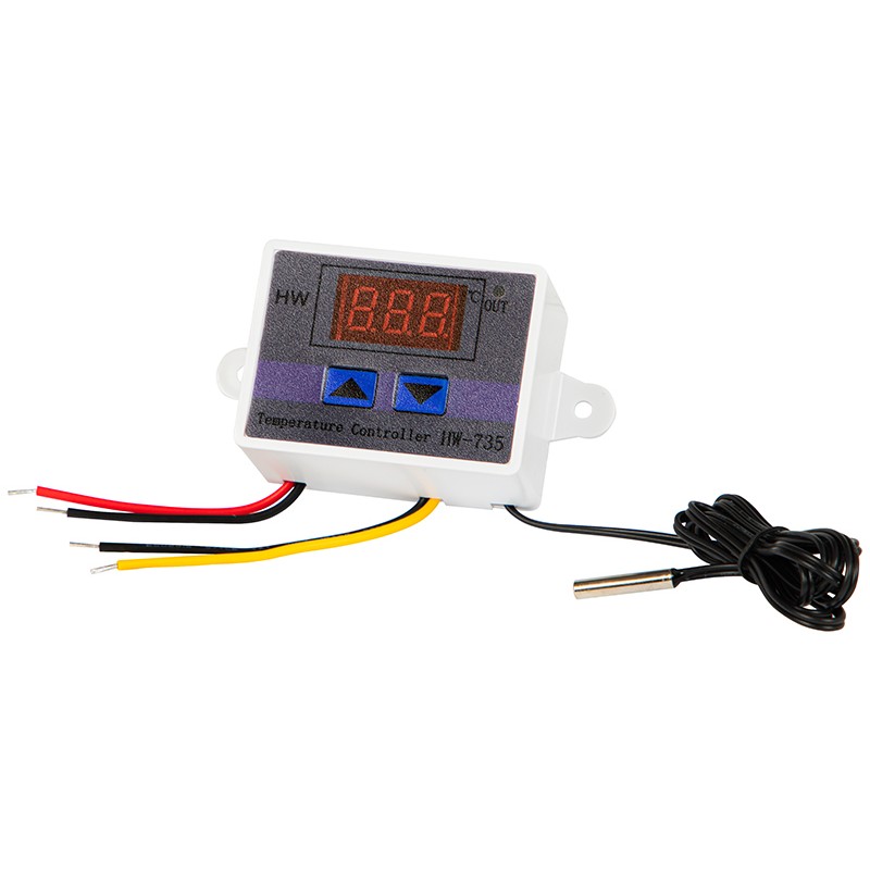 Digitaalinen termostaatti 230V 1500W | Vesitiivis anturi | LED