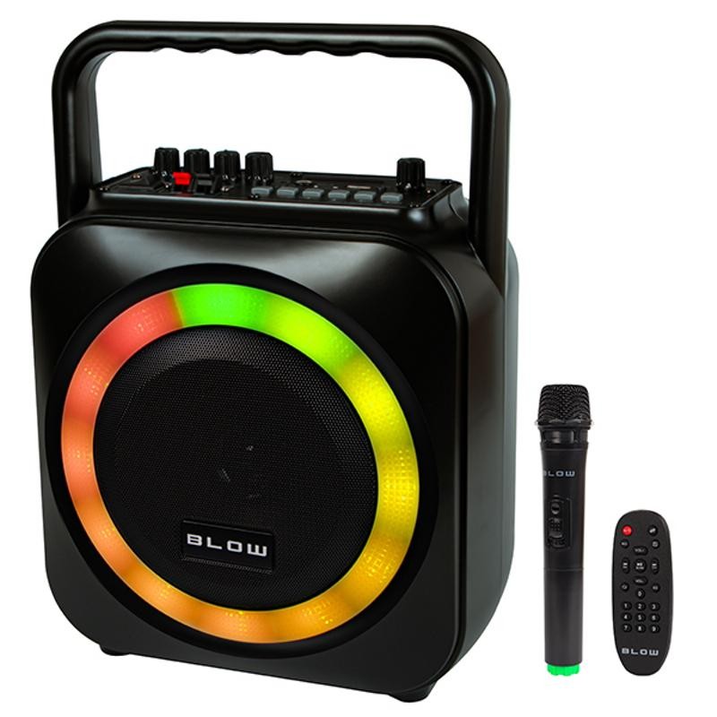 Bluetooth-kaiutin | 100W | Langaton mikrofoni | Disco LED