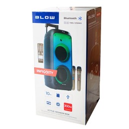 BLOW Infinity -aktiivikaiutin 300W | 2x langaton mikrofoni | Bluetooth TWS
