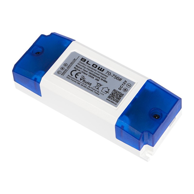 Kalustevirtalähde 12V 2A 24W | SUPER SLIM | LED-muuntaja