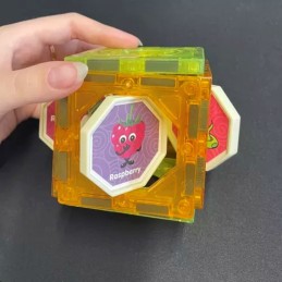 Magneettiset rakennuspalikat 75 osaa – valaiseva kuularata