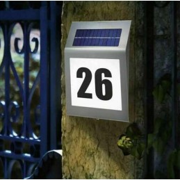 Aurinkokenno-talonnumero LED-valolla | Tyylikäs ja Huoltovapaa
