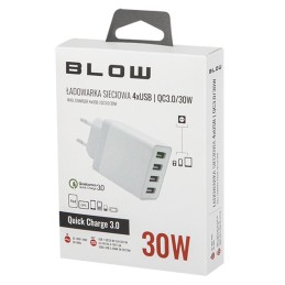 USB-pikalaturi 4-porttia | Quick Charge 3.0 | 30W