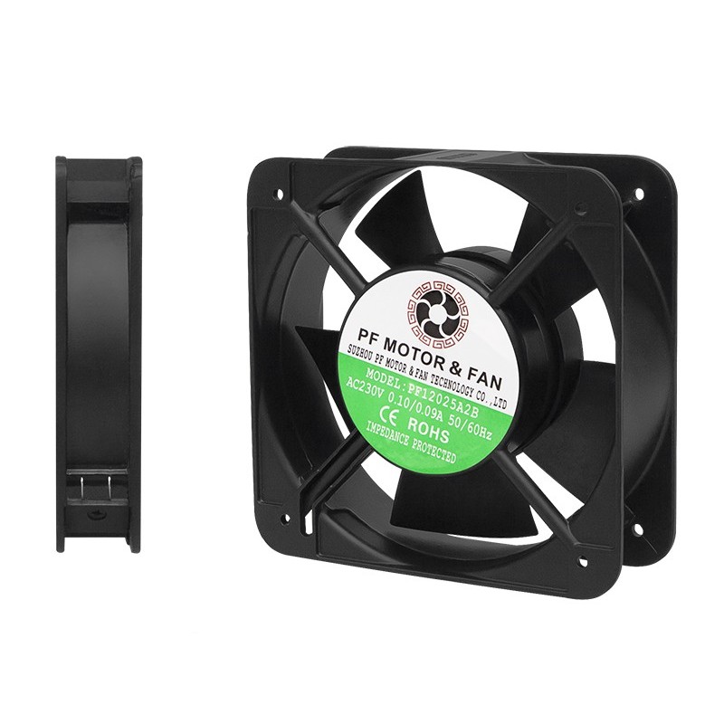 Laitetuuletin 120x25mm 230V | Kuulalaakeroitu | TERMINAL-liitäntä