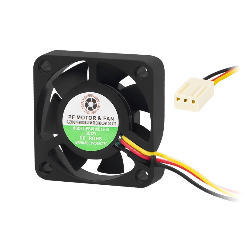 Laitetuuletin 40x10 mm | 12V DC | 6400 rpm