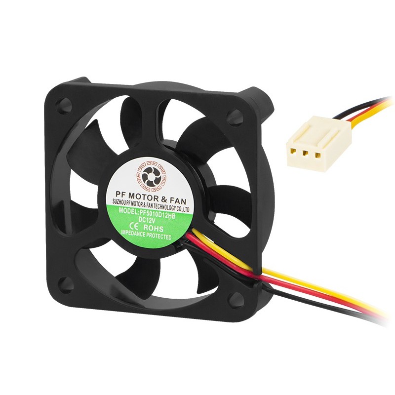Tuuletin 50x12mm 12V 5010D12 | Kuulalaakeri | 4600rpm