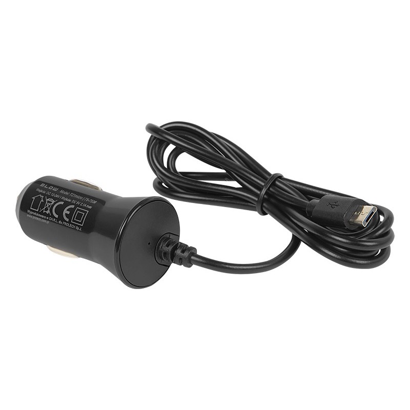 Autolaturi micro-USB Kaapelilla 5V 2,1A | 12-24V T21A
