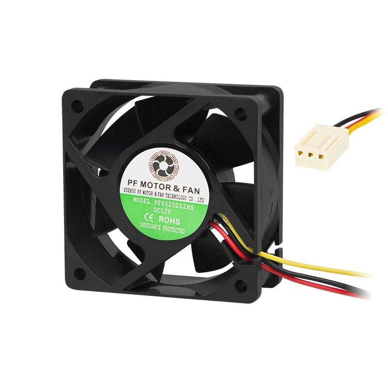 Tuuletin 60x25mm 12V 6025D12 | Liukulaakeri | 4500rpm