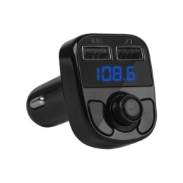 FM-lähetin Bluetooth T-01 | Handsfree & 2x USB | LCD-näyttö