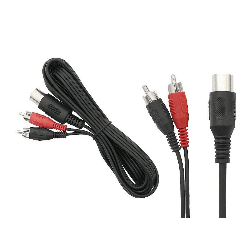 Audiokaapeli DIN5 - 2RCA | 1,2 m | Stereo
