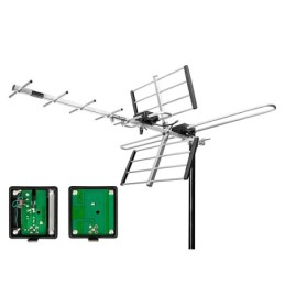 Ulkoinen DVB-T2-suunta-antenni | LTE-suodatin | 4K UltraHD | 11–14 dB