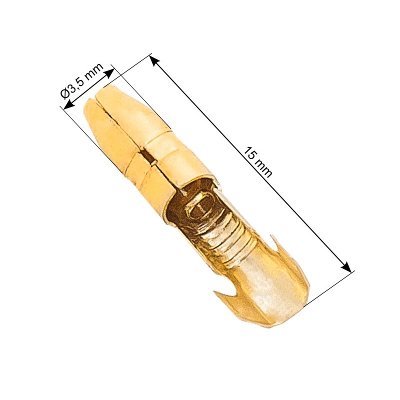 Eristämätön urosliitin 3.5/15, 100 kpl