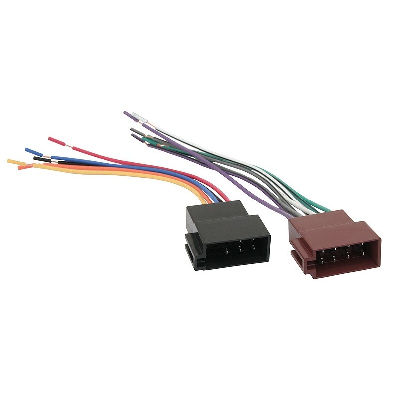 ISO-liitinsarja uros 2 x 8-pin (virta + kaiuttimet) | Erilliset liitinrungot