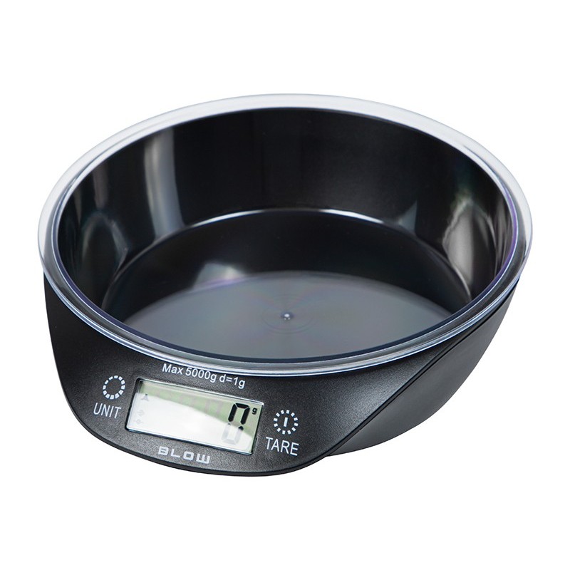 Digitaalinen keittiövaaka kulholla 5kg/1g | Blow KS206 | Musta