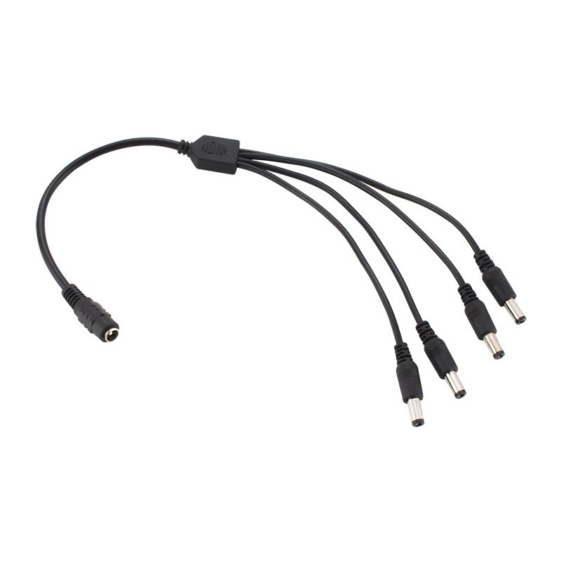 DC-haaroitin | LED ja CCTV | 2.1/5.5mm | 40 cm