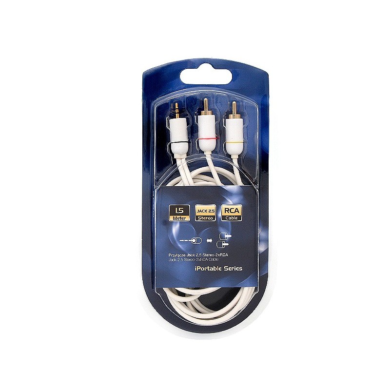 Audiokaapeli 2,5 mm microjack - 2RCA | 1,5 m | Stereo