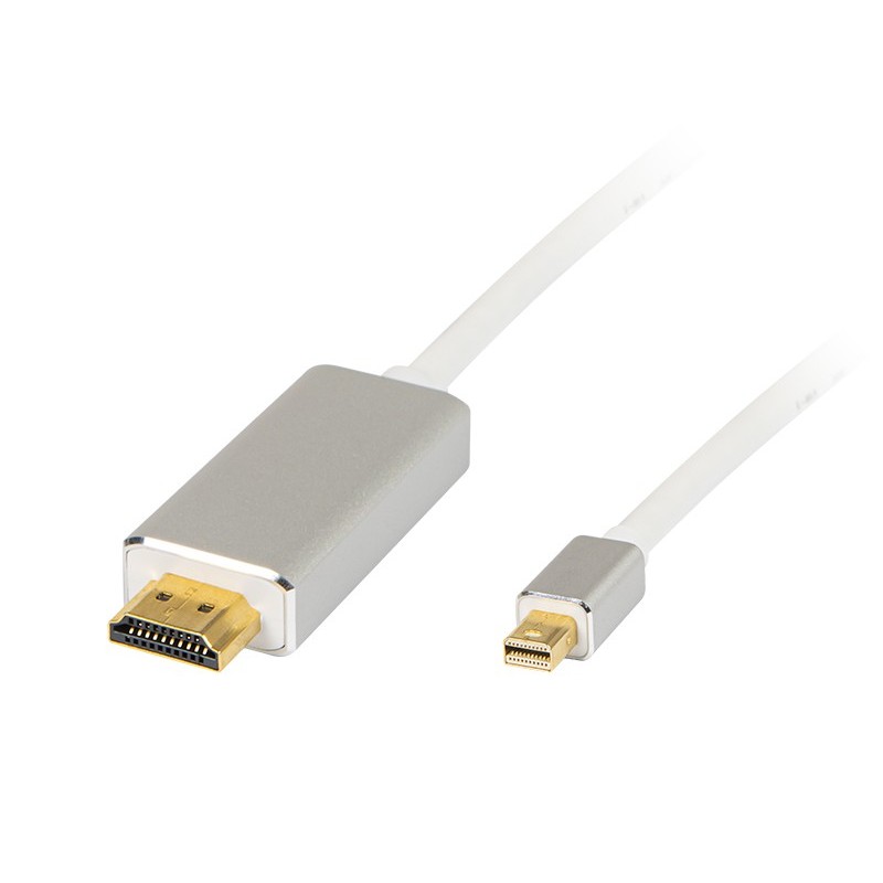 Mini DisplayPort – HDMI -kaapeli 1.8m | Full HD & 3D | Kullatut liittimet