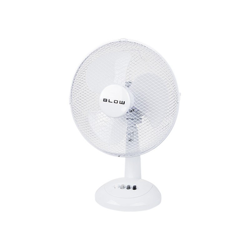 Pöytätuuletin 12" / 30 cm | 40W valkoinen | 3 nopeutta