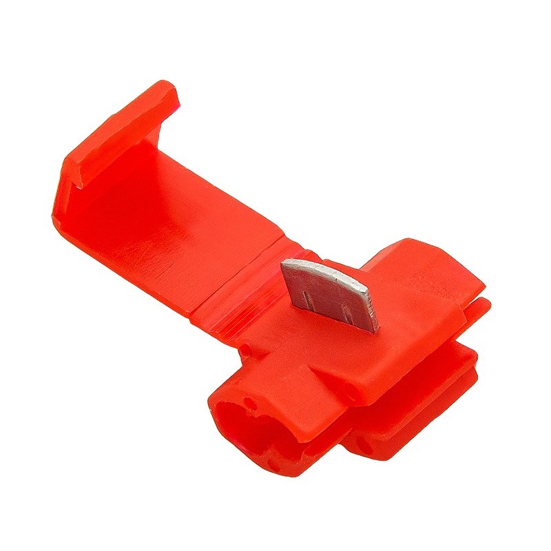 Pikaliitin haaroitukseen punainen 100 kpl | 0,5-1,0 mm2 | PVC-eristys
