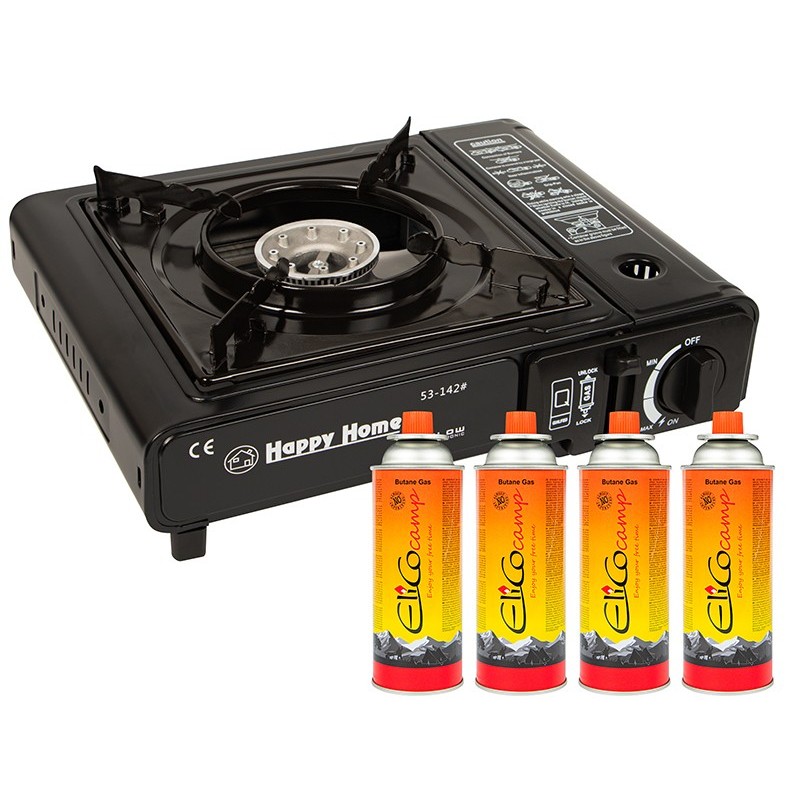Kannettava kaasuliesi 2200W | Salkku | Piezo-sytytys | Dual Fuel
