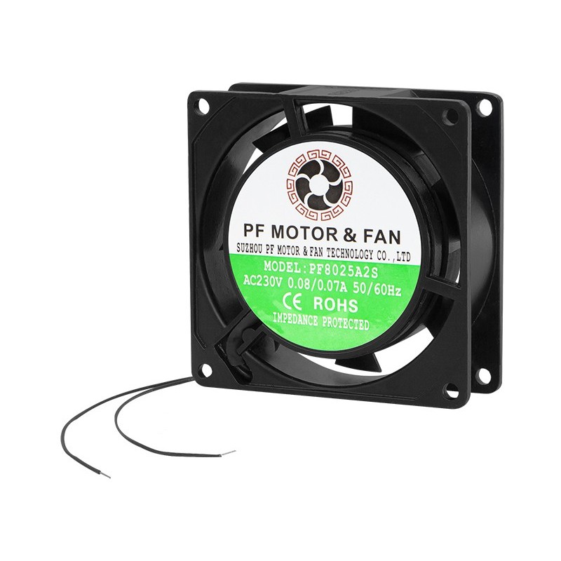 Verkkovirtatuuletin 80x25mm 230V | 28.9 m³/h | 8025FD