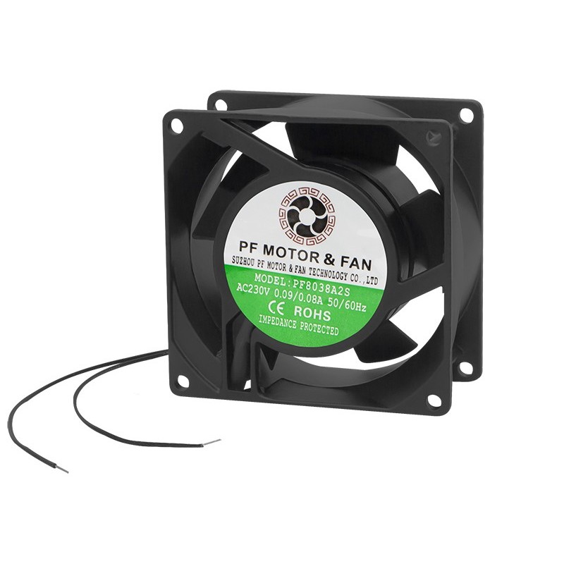 Verkkovirtatuuletin 80x38mm 230V | 54.4 m³/h | 8038FD