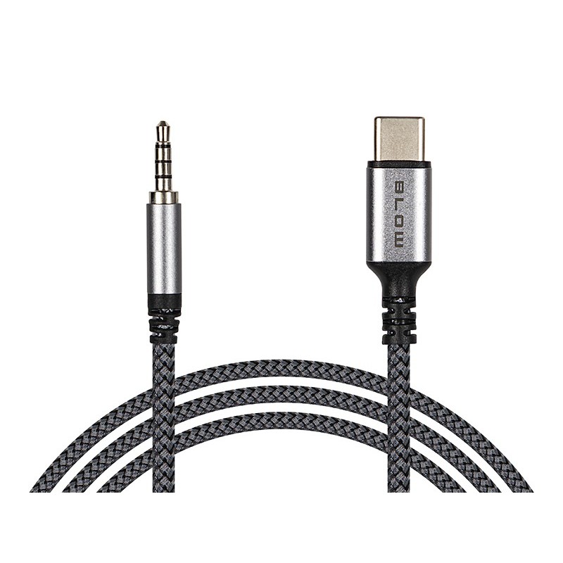 Audio-kaapeli USB-C - Jack 3,5 mm 1,0m | Punattu ja kestävä