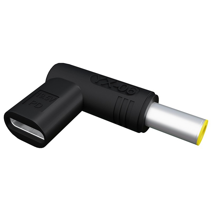 USB-C - DC 5,5 x 2,5 mm -adapteri | 19,5V | Kannettaville