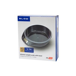 Digitaalinen keittiövaaka kulholla 5kg/1g | Blow KS206 | Musta