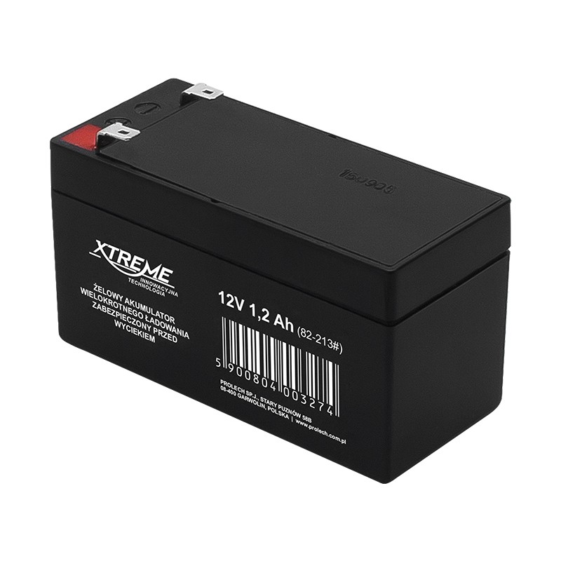 Huoltovapaa AGM-akku 12V 1,2Ah | UPS- ja hälytysjärjestelmiin
