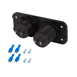 USB-asennuspistorasia 12V-24V ja volttimittari | Autoon ja moottoripyörään