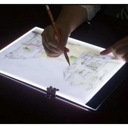 LED-valopöytä A4 – 3 kirkkaustasoa piirtämiseen ja jäljentämiseen
