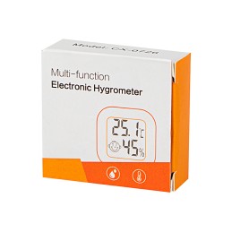 Elektroninen sisälämpömittari ja kosteusmittari | LCD-näyttö | Valkoinen