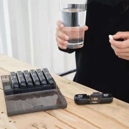 Lääkeannostelija 7 pv / 3 krt päivässä | Tyylikäs Musta Dosetti