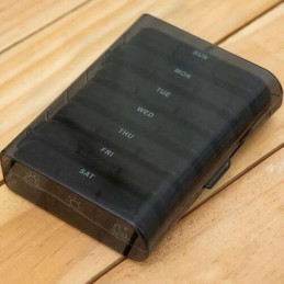 Lääkeannostelija 7 pv / 3 krt päivässä | Tyylikäs Musta Dosetti