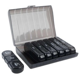 Lääkeannostelija 7 pv / 3 krt päivässä | Tyylikäs Musta Dosetti