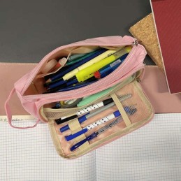 Suuri Pinkki Penaali | Tilava ja kestävä Oxford-kynäkotelo