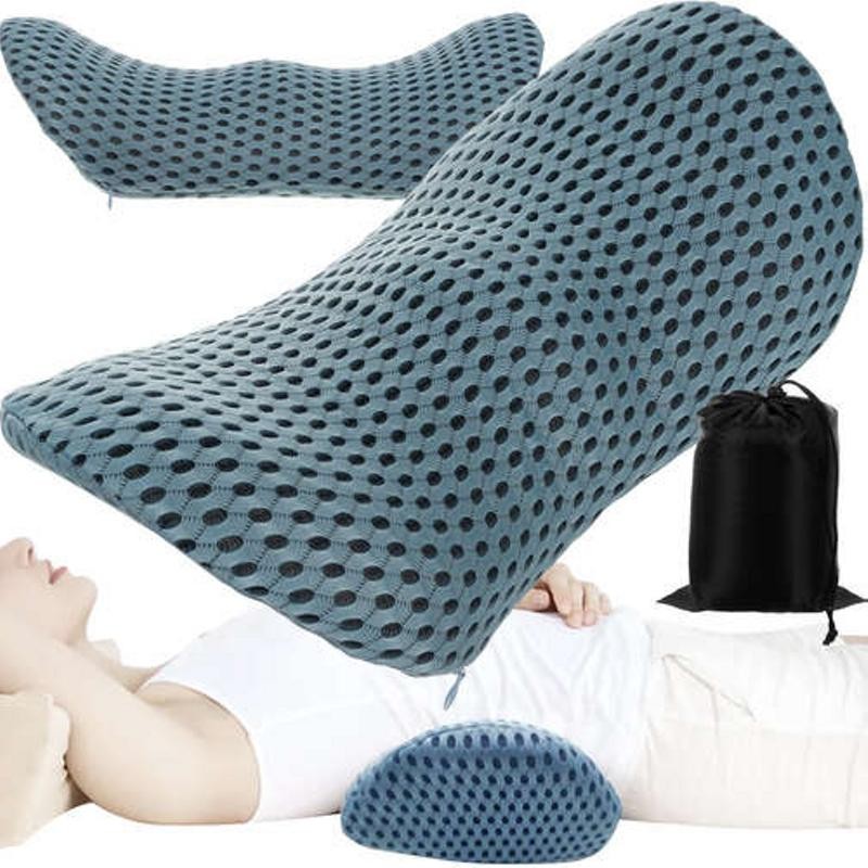 Ortopedinen Ristiselän Tyyny | Ergonominen Muistivaahtotuki Autoon ja Työpaikalle