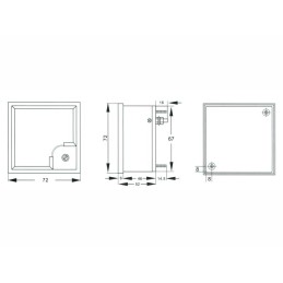 Analoginen volttimittari 500V AC | Suuri neliömalli | Tarkkuusluokka 2