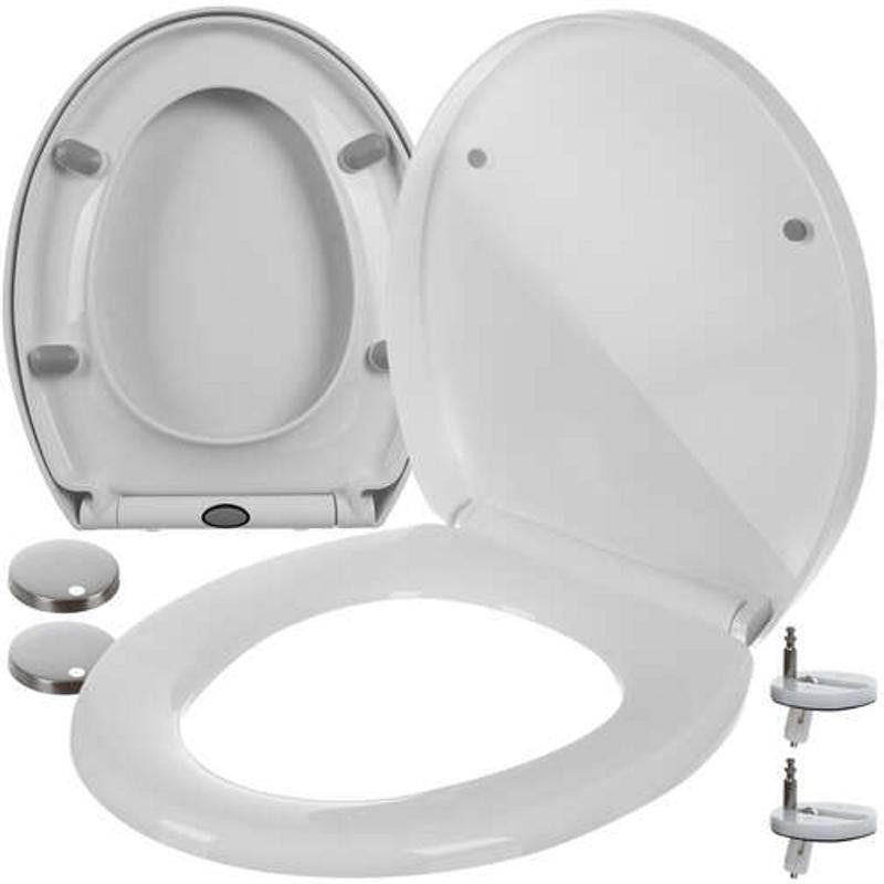 Soft-Close WC-kansi Irrotettava | Hiljainen ja Tyylikäs Valkoinen