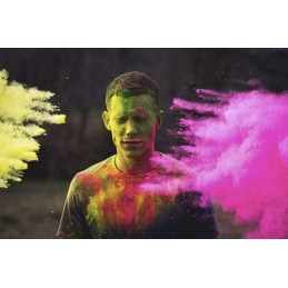 Holi-värijauhesetti 6 x 100g | Holi Cow | Myrkytön ja pestävä