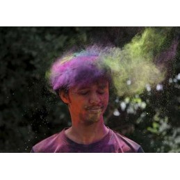 Holi-värijauhesetti 6 x 100g | Holi Cow | Myrkytön ja pestävä