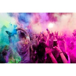 Holi-värijauhesetti 6 x 100g | Holi Cow | Myrkytön ja pestävä