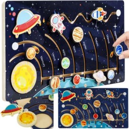 Montessori aurinkokuntapulma – planeettapeli lapsille