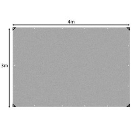 uojapeite 3 × 4 m – 120 g/m², vedenpitävä ja UV-suojattu