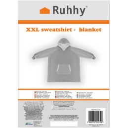 XXL Oversize peittopaita – lämmin peittopaita, harmaa